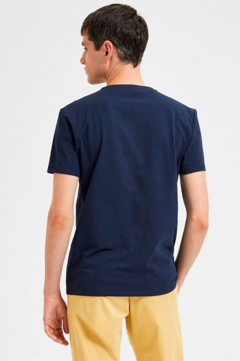 Selected Hael SS O-neck Tee Navy Blazer