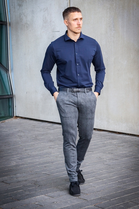 Clean Cut Copenhagen Clean Formal Stretch Hemd LS Navy