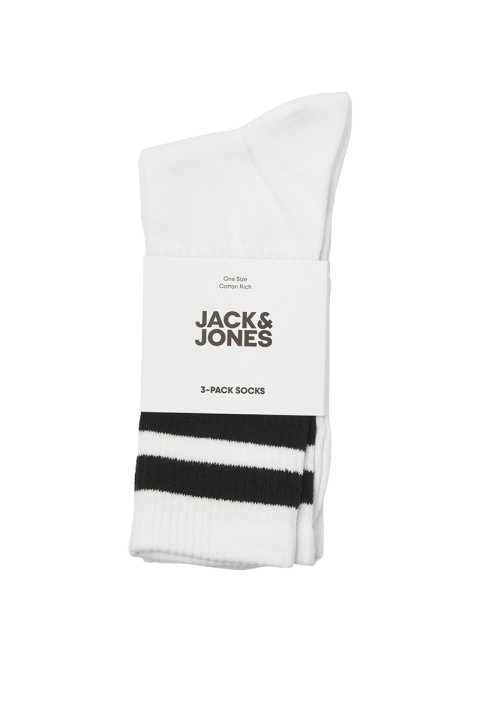 Jack & Jones Travis Tennis Sock 3 Pack White