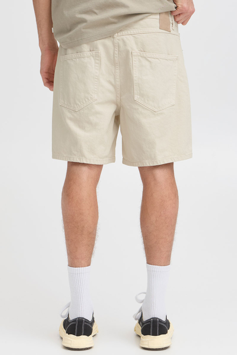 Solid Ryan Denim Shorts Oatmeal