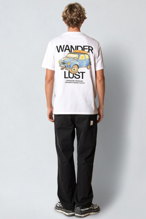Fat Moose Wander T-Hemd White