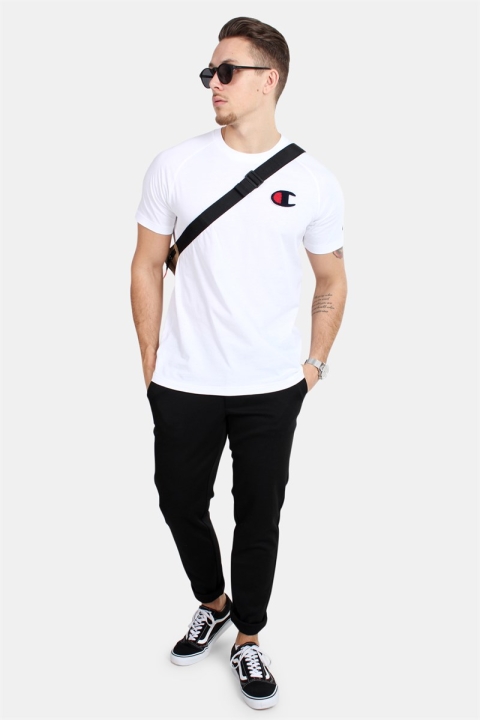 Champion Logo Crew Neck T-Hemd White