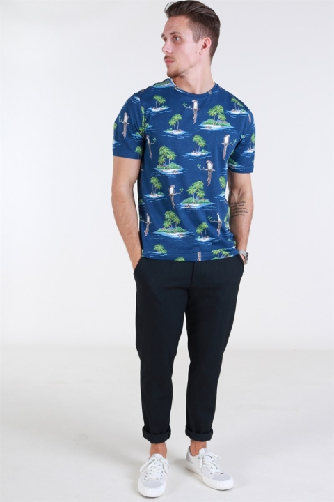 Only & Sons Leif SS AOP T-Hemd Parrot