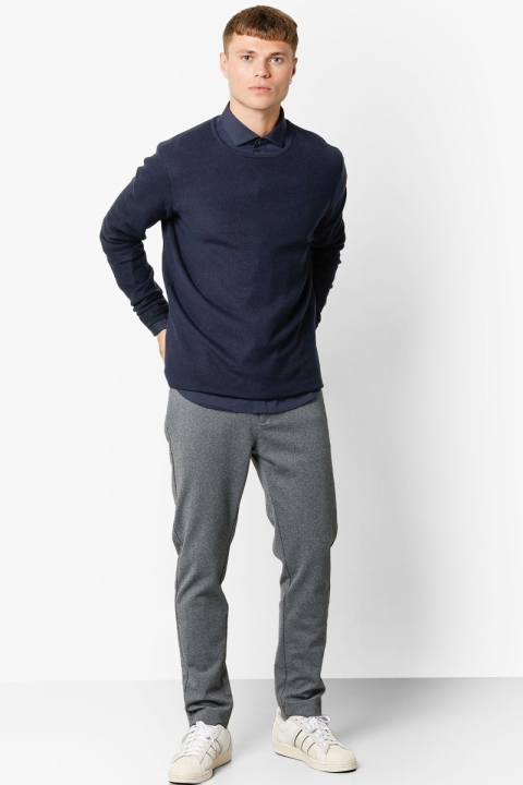 Clean Cut Copenhagen Lauritz Crew Knit Dark Navy