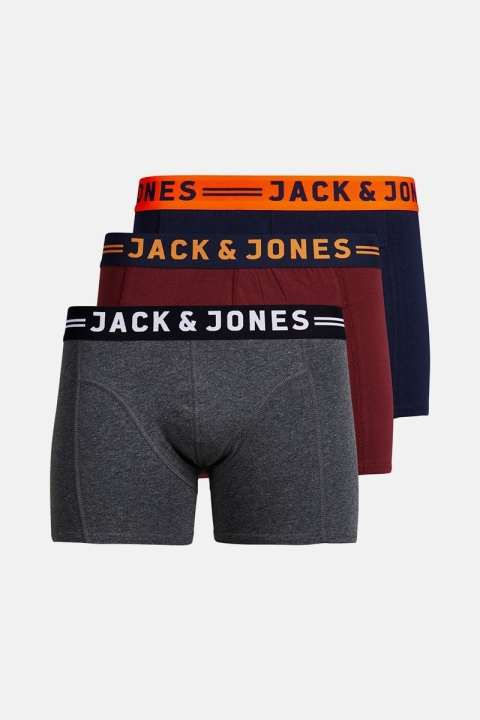 Jack & Jones Clichfield Boxershorts 3-Pack Burgundy