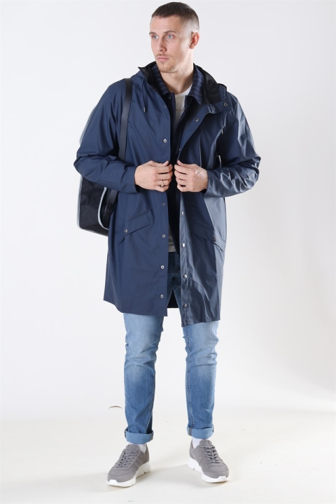 Rains Long RegnJacke Blue