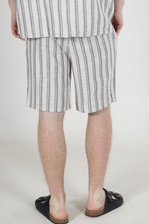 Jack & Jones Jaiden Enzo Stripe Resort Shorts Moonbeam