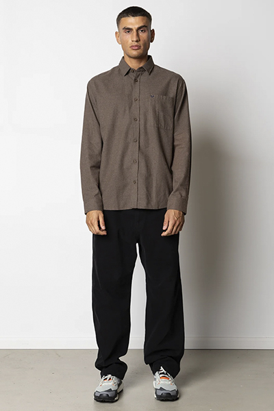 Fat Moose Frank flannel Hemd Brown