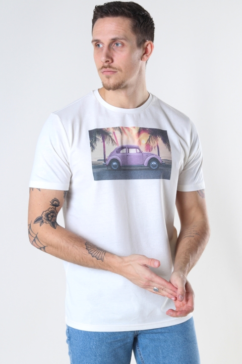 Kronstadt Clive Recycled cotton printed t-Hemd Beetle