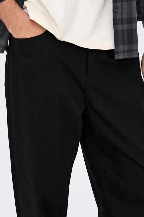 ONLY & SONS Edge Straight Fit Jeans Black Denim