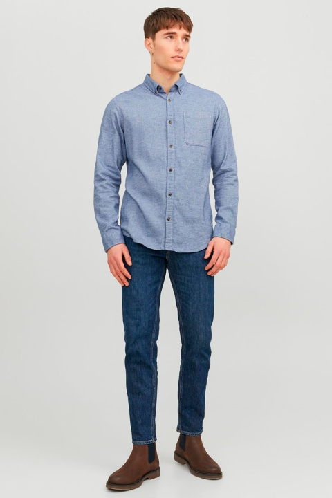 Jack & Jones Classic Melange Hemd L/S Faded Denim