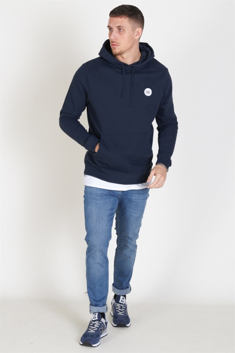 Woodbird Our Shaxy Patch Hoodie Navy