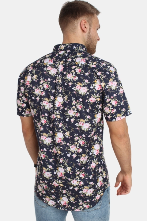 Kronstadt Johan Exotic S/S Hemd Rose/Navy