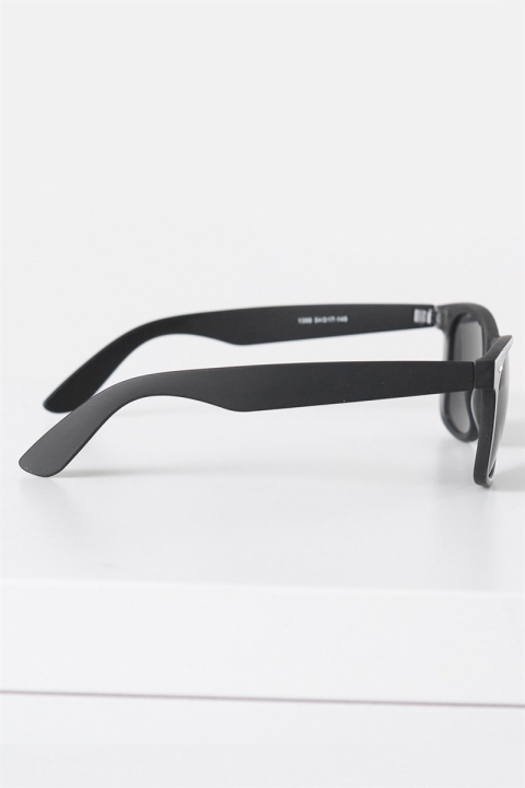 Fashion 1398 Wayfarer Sonnenbrille Black Rubber Grey Lens