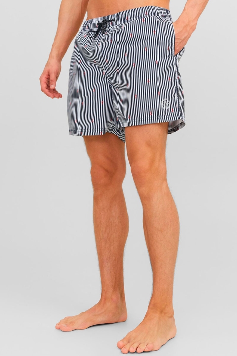 Jack & Jones Fiji Swim Shorts Mini Stripe Navy Blazer