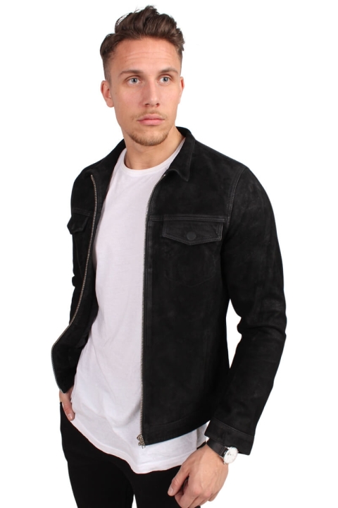 Just Junkies Rolf Suede Jacke Black