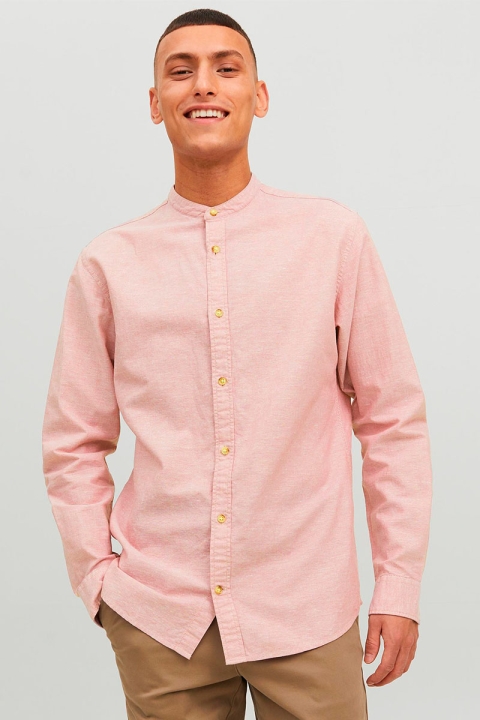 Jack & Jones SUMMER LINEN BAND Hemd L/S Deauville Mauve