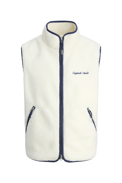 Jack & Jones Norrebro Teddy Bodywarmer Vest Ocean Cavern