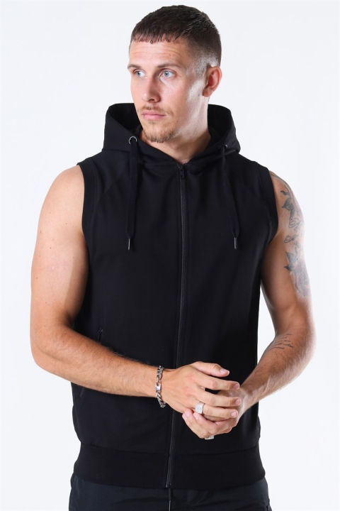 Basic Brand Sport Hoodie Zip SL Black