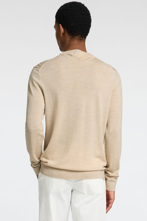 Selected Tray Merino Knit Crew Neck Oatmeal