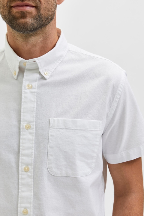Selected SLHREGRICK-OX FLEX Hemd SS W NOOS White