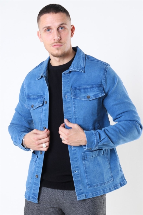 Denim Project Denim Over Jacke Medium Blue