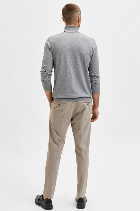 Selected BERG ROLL NECK Medium Grey Melange