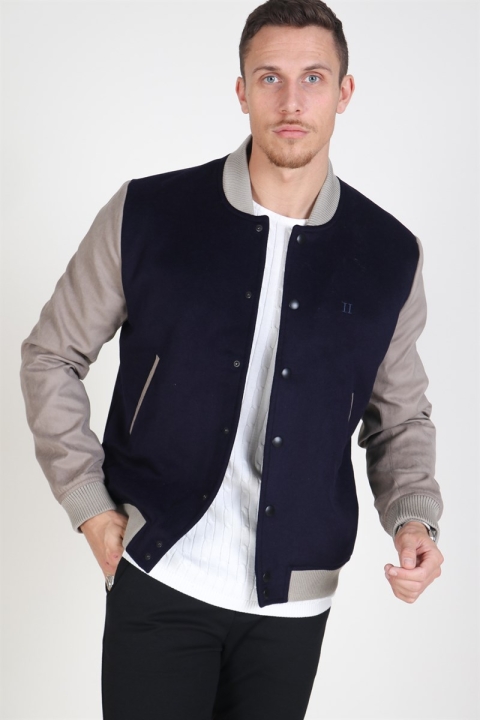 Les Deux Varsity Bomber Jacke Navy