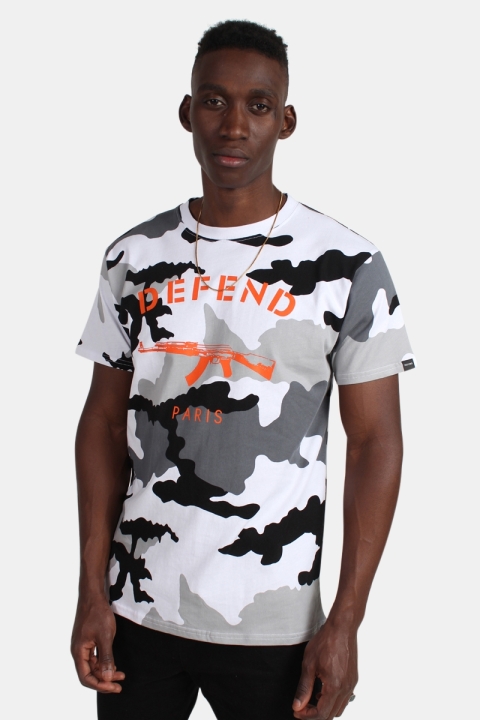 Defend Paris Paris T-Hemd Camo Black/White