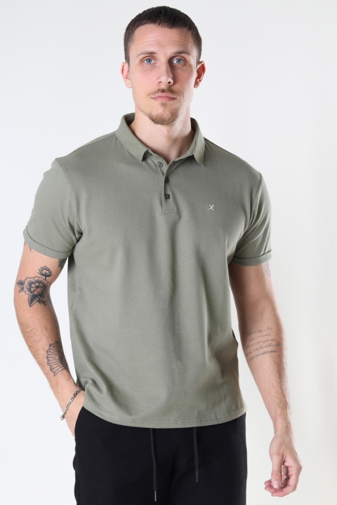 Clean Cut Copenhagen Silkeborg Stretch Polo Dusty Green