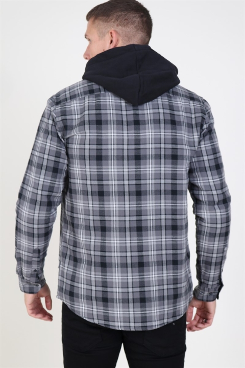 Solid Arvid LS Check Hemd Black