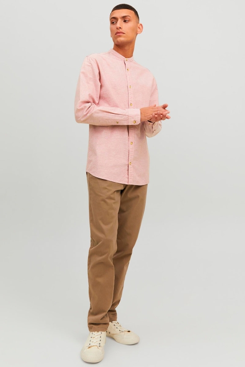 Jack & Jones SUMMER LINEN BAND Hemd L/S Deauville Mauve