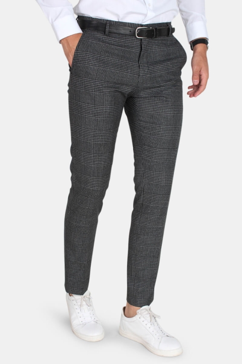 Selected One-MyLo Prince Hose Grey Check