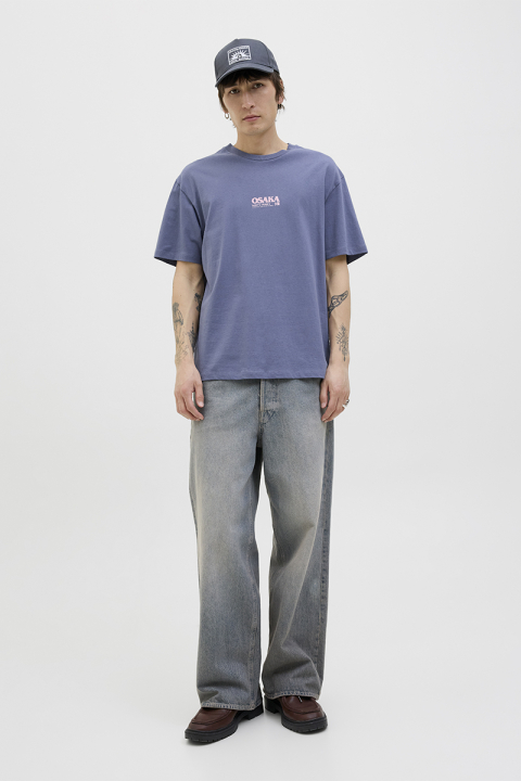 Jack & Jones Osaka Relaxed Fit Tee Nightshadow Blue