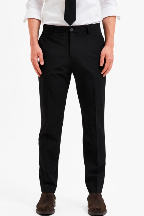 Selected Slim Liam Flex Trousers Black