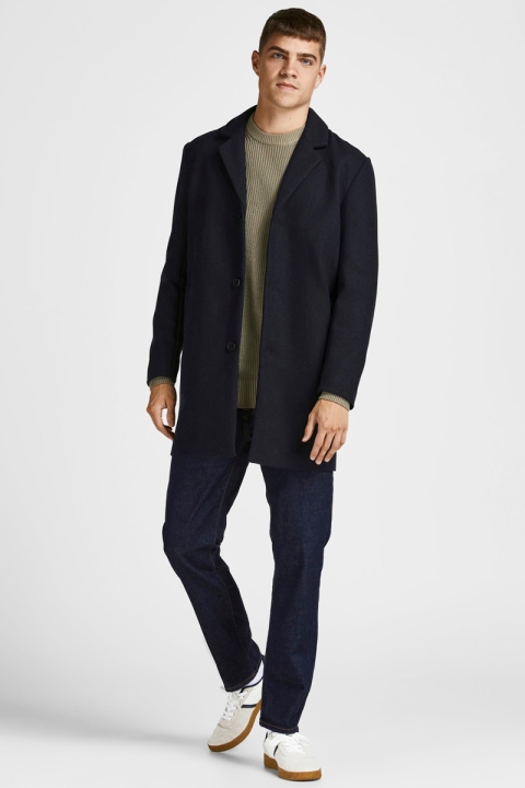 Jack & Jones MARCO WOOL COAT Dark Navy