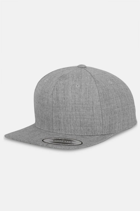 Flexfit Classic Snapback Cap Heather Grey