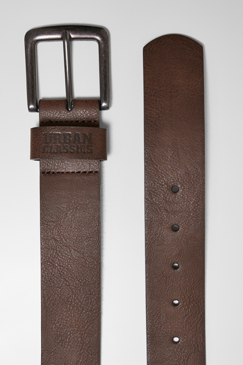 Urban Classics Leather Imitation Belt Brown