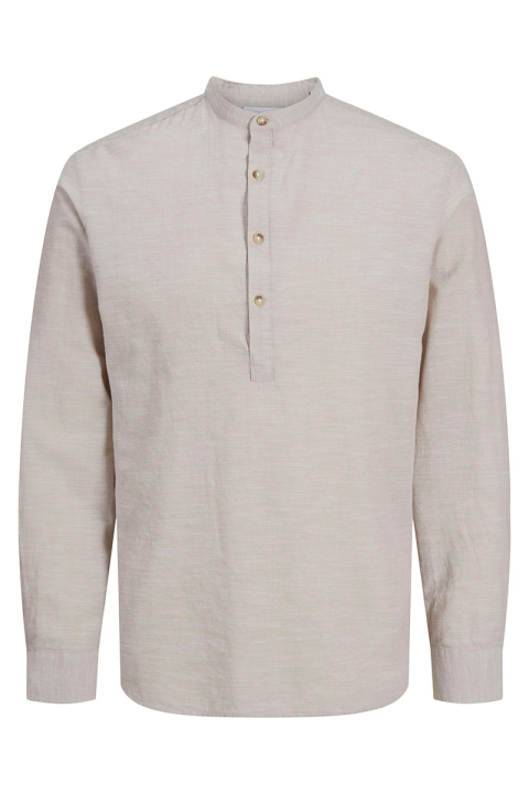 Jack & Jones Summer Half Placket Hemd Ls Crockery