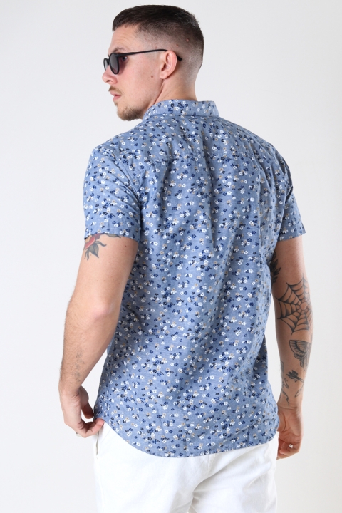 Jack & Jones JPRBLASUMMER BLACKPOOL Hemd S/S SN Faded Denim