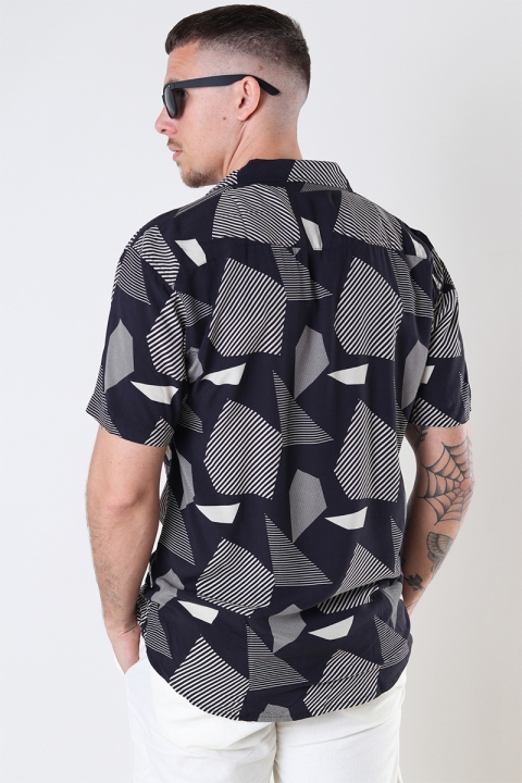 Kronstadt Cuba geometry S/S Hemd Black