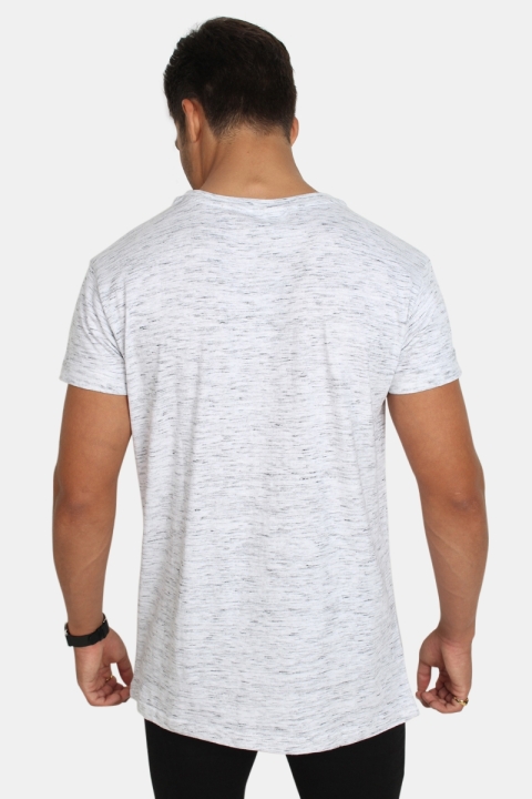 Urban Classics TB1576 Space Dye Turnup T-Hemd White/Grey