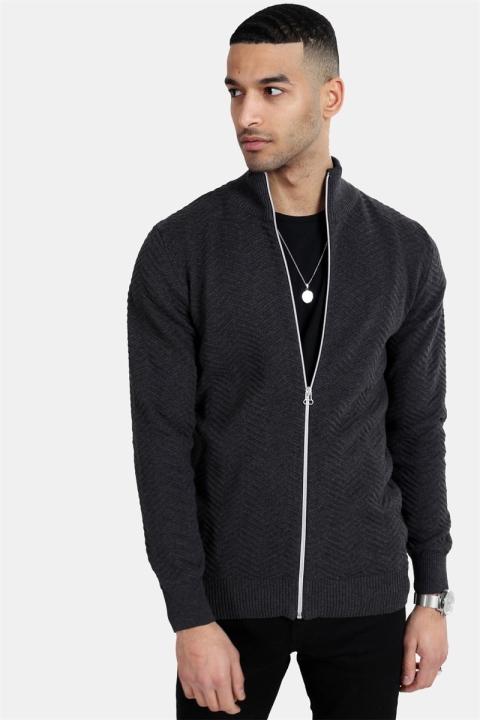 Kronstadt Carlo Zip Stricken Charcoal