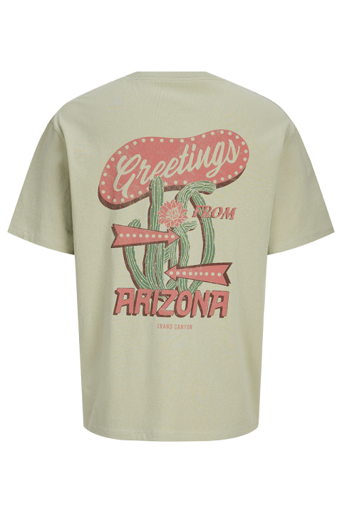 Jack & Jones Greetings Relaxed Fit Tee Desert Sage