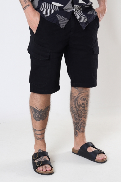 Kronstadt Ryan Twill cargo shorts Black