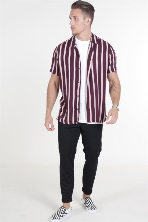 Jack & Jones JPRYDEN Resort Hemd S/S Decadent Chocolate