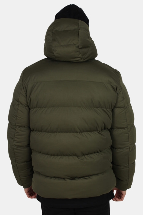 Urban Classics Hooded Boxy Puffer Jacke Olive