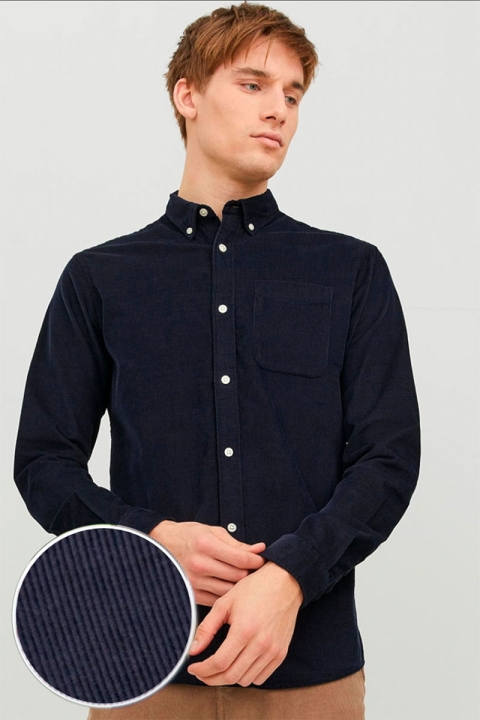 Jack & Jones Classic Cord Hemd L/S Navy Blazer