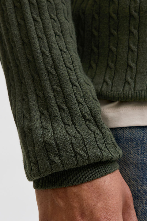 Jack & Jones Emil Knit Cable Crew Neck Duffel Bag