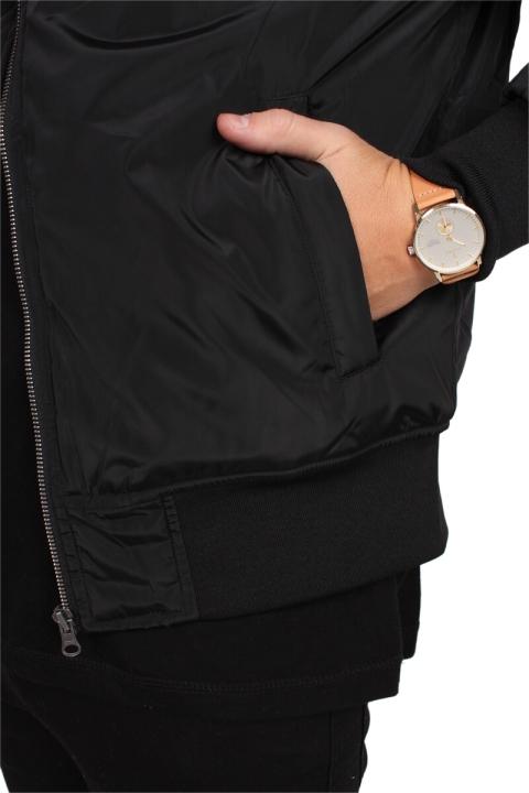 Urban Classics Pilot Bomber Jacke Black